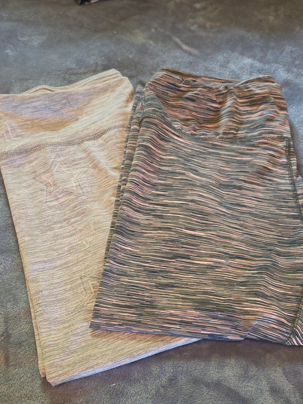 Women’s Space-Dye Stretch Skirt in Multi-Color And Gray Capri